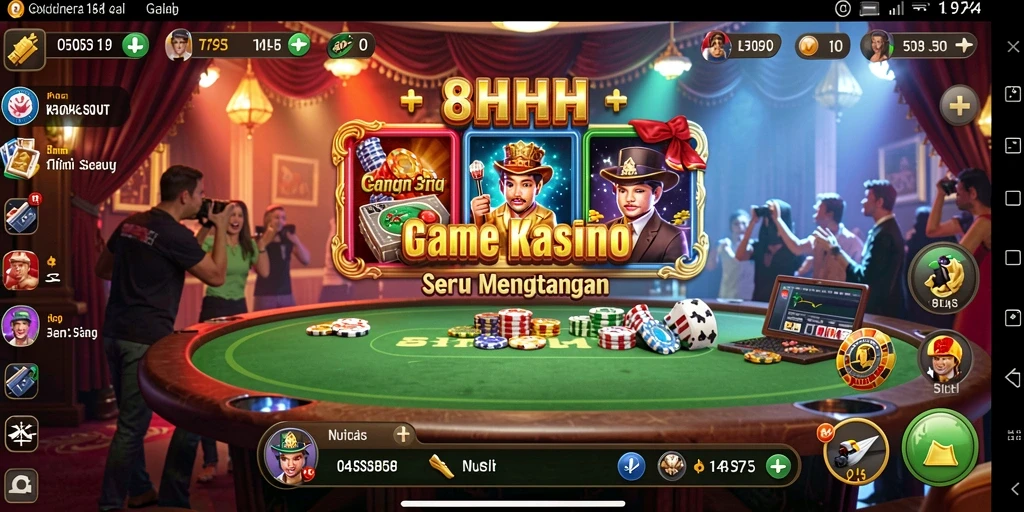 Screenshot gameplay 8HHH yang penuh aksi dan keseruan.