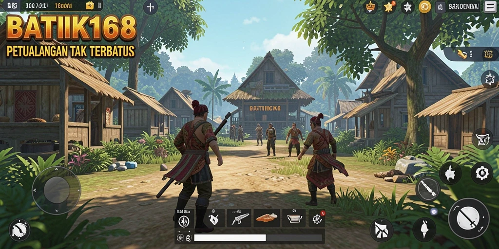 Tampilan gameplay menarik dari game Open World BATIK168.