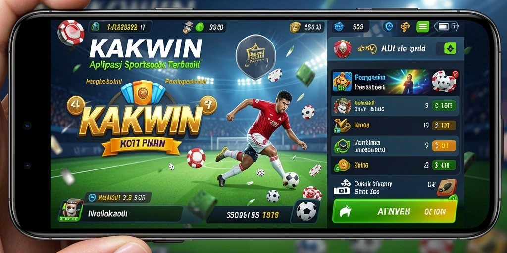 Tampilan gameplay KAKWIN saat memasang taruhan olahraga.