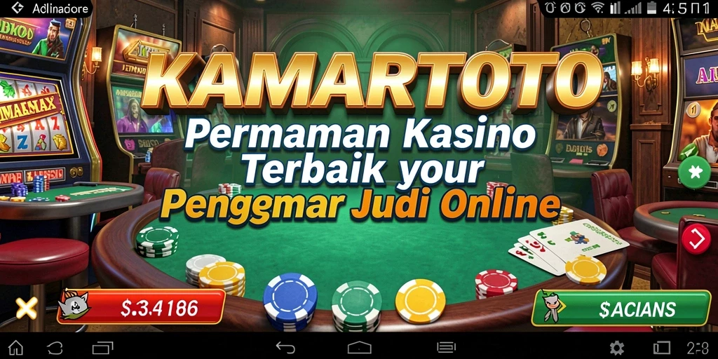 Tampilan gameplay KAMARTOTO yang menampilkan keseruan permainan Kasino.