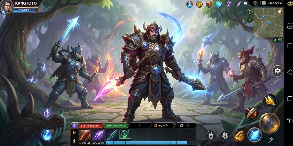 Tampilan gameplay KANGTOTO yang seru dan dinamis dalam pertarungan ARPG.