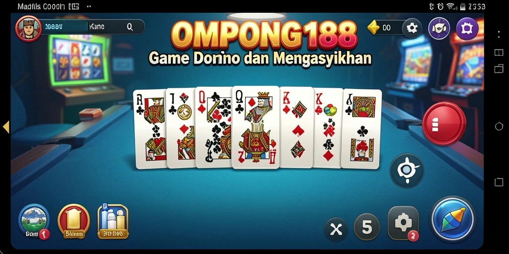 Tampilan gameplay OMPONG188 yang menegangkan dan seru.