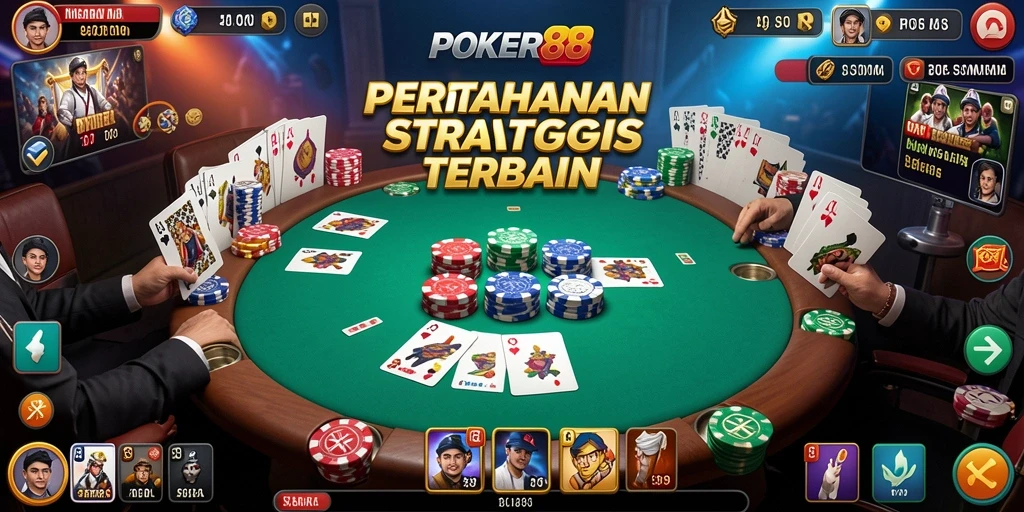 Tangkapan layar POKER88 menampilkan aksi menakjubkan dari gameplay Tower Defense.