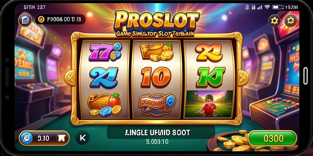 Tampilan gameplay menarik dari PROSLOT dengan grafis warna-warni.