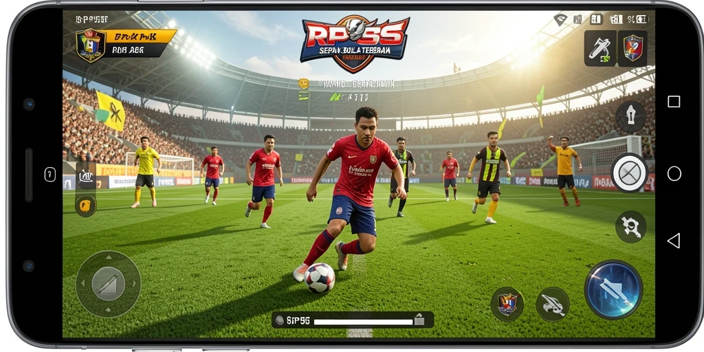 Tampilan aksi seru dari gameplay RP55 yang menampilkan momen pertandingan.