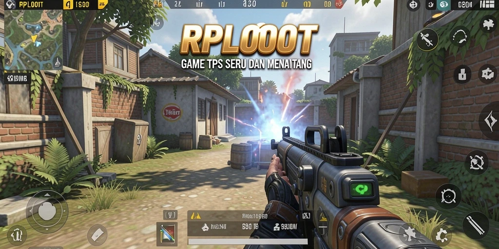Tampilan gameplay di RPLOOT dengan aksi tembak-menembak yang mendebarkan.