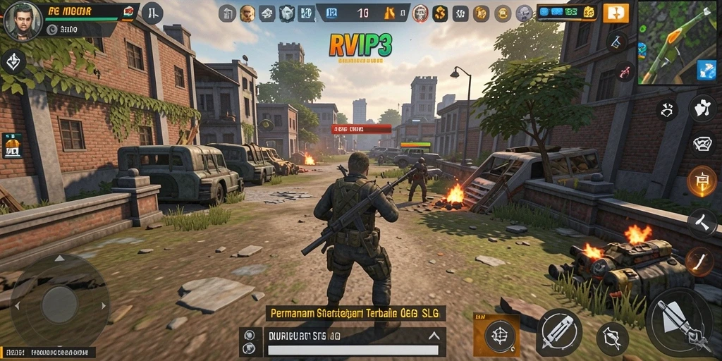 Screenshot gameplay RVIP3 menampilkan aksi strategis yang mendebarkan.