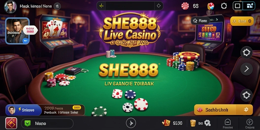 Tampilan gameplay Live Casino yang mendebarkan dan interaktif.