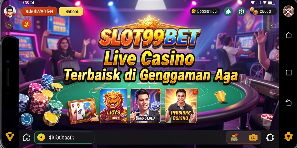 Gameplay menarik di SLOT99BET dengan dealer langsung yang profesional.