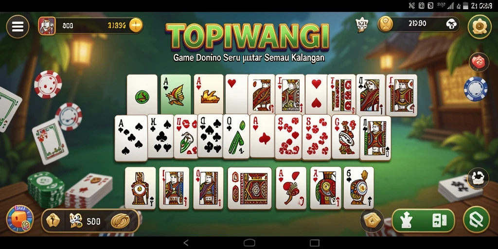 Gameplay seru dan interaktif dalam TOPIWANGI.