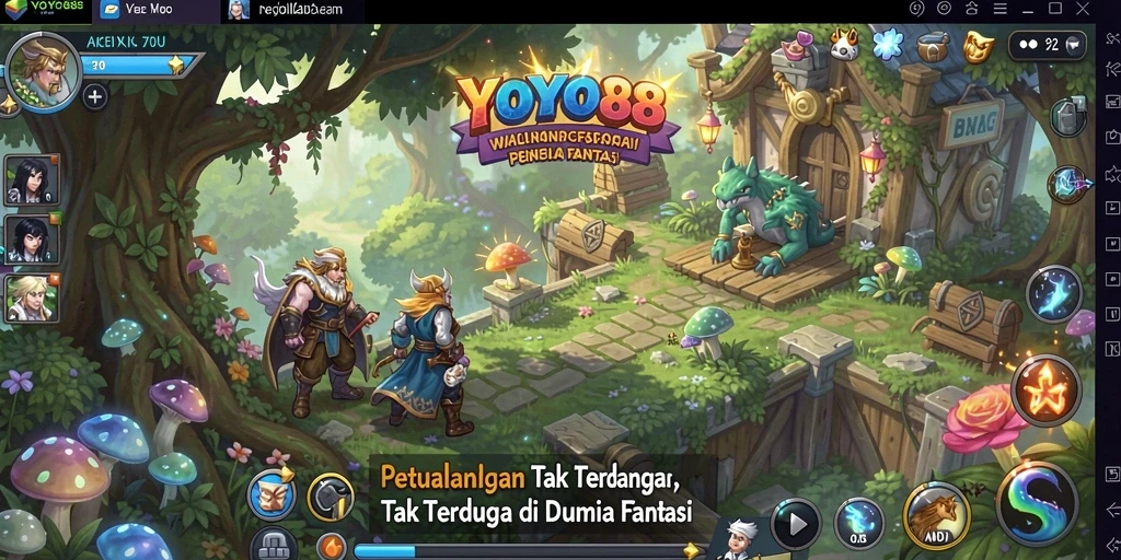Screenshot gameplay menampilkan aksi mendebarkan dalam YOYO88.